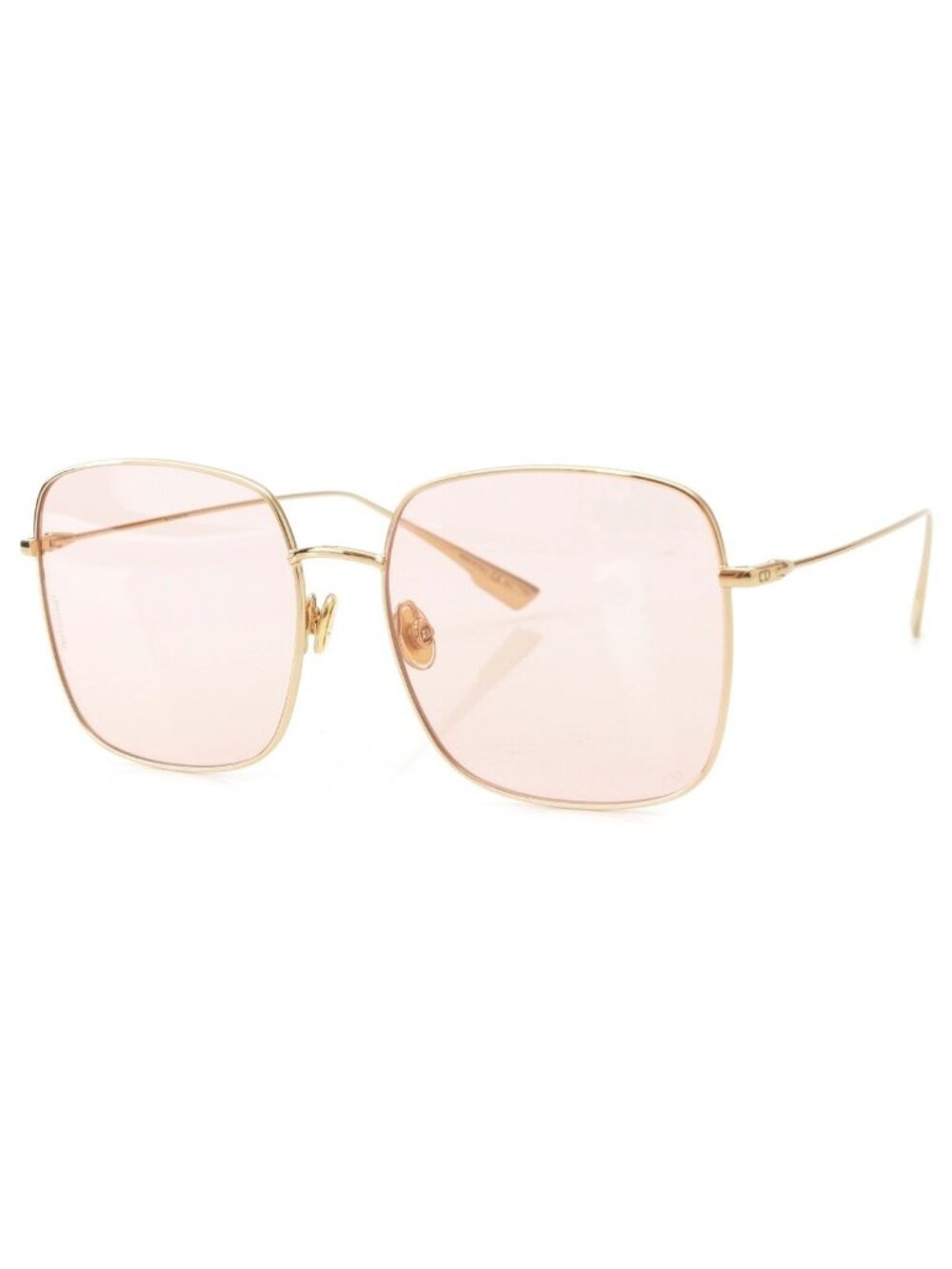 Dior Stellaire 1 Square Sunglasses Pink Gold Eyewear